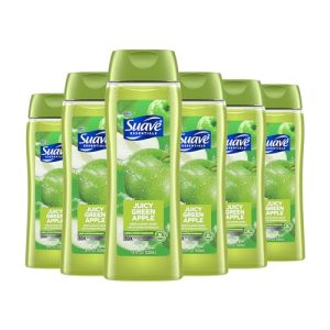 Suave Juicy Apple & Vitamin E Moisturizing Body Wash, 18 Oz Bottles, 6-Pack