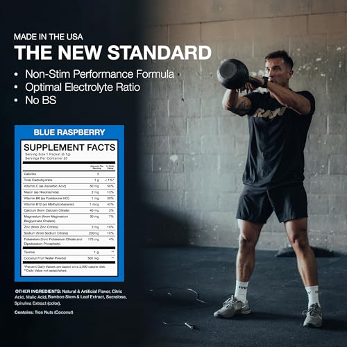 BUM Hydrate Electrolyte Powder Packets, Blue Raspberry, 20 Servings, Keto Free - Image 5