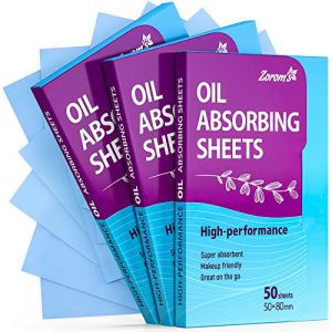 Premium Oil Absorbing Blotting Sheets - 3 Pack (150 Sheets) for Oily Skin