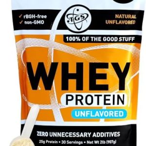 Unflavored Whey Protein Powder, Keto, 2lb, Low Carb & Calorie, No Soy