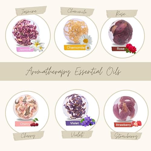 Floral Aromatherapy Bath Bomb Set, 6 Scents - Image 7