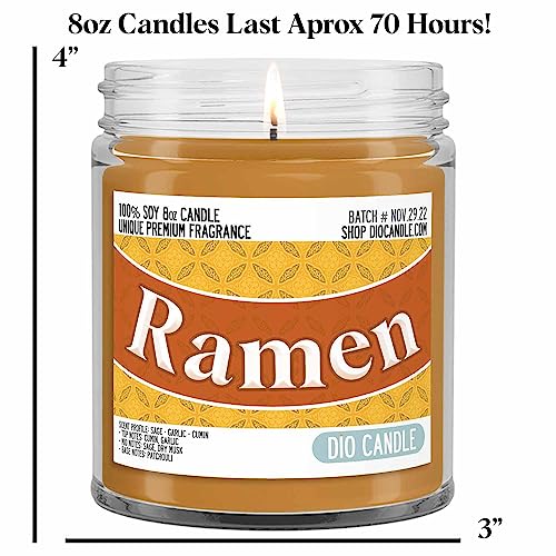 Ramen Noodle Candle - Sage, Garlic, Cumin - Vegan Soy, 8oz Handmade in Denver - Image 2