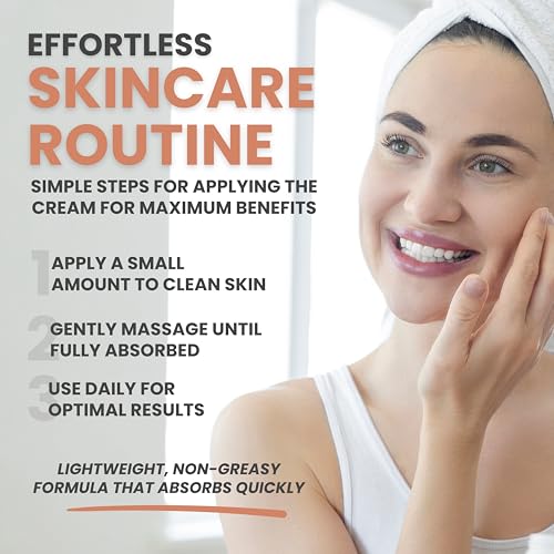Vitamin C Face Cream 1.7 oz - Anti-Aging Moisturizer with Peptides & Hyaluronic Acid - Image 7
