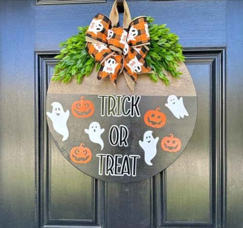 12” Round Halloween Stencils for Wood - Hey Boo, Ghost & Pumpkin Templates - Image 6