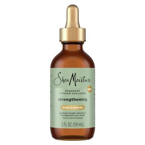 SheaMoisture Rosemary & Vegan Collagen Scalp & Hair Oil, 2 oz, Length Retention