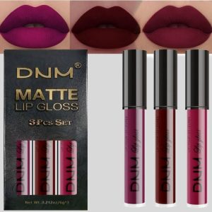 AMY'S DIARY 3Pcs Matte Liquid Lipstick Set - 24hr Waterproof Plum Shades