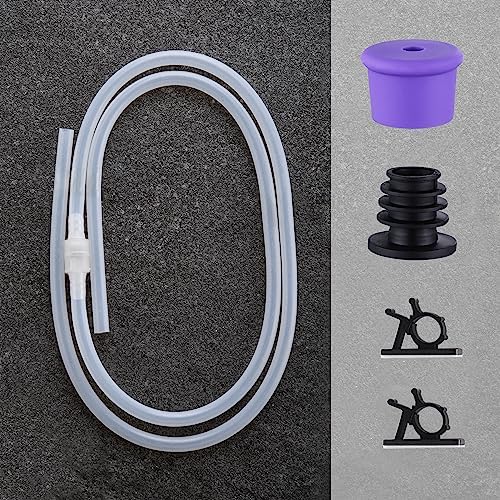 GAGALIFE 47 Inch Soap Dispenser Extension Tube Kit with Check Valve for Topless Refill