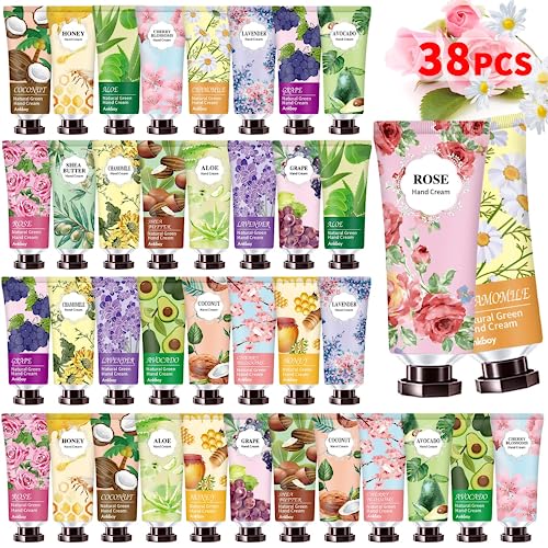 38 Pack Travel Size Hand Cream Gift Set for Women Baby Showers Weddings