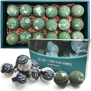Purelis Tea Tree & Mint Bath Bombs ? Set of 18