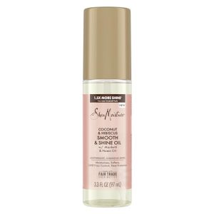 Shea Moisture Coconut & Hibiscus Smooth & Shine Oil, 3.3 oz - Lightweight Shine