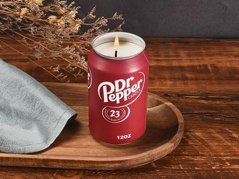 Dr Pepper Scented Candle - Authentic Soda Fragrance, 8oz Jar, Aesthetic Gift - Image 9