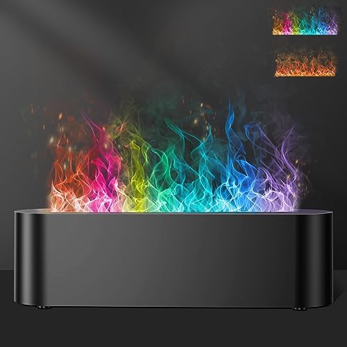 7-Color Flame Aroma Diffuser, 150ml, Auto Off