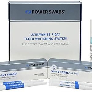 7-Day At-Home Teeth Whitening Kit - Quick 5-Minute Dentist-Formulated Swabs