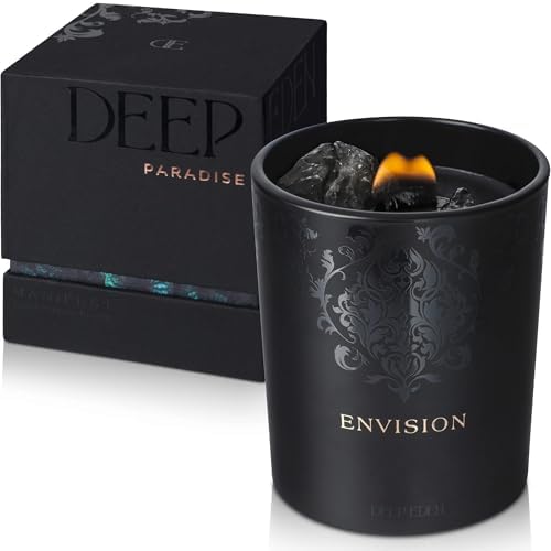 7.4 Oz Black Wood Wick Manifestation Candle - Hand Poured Soy, Coconut, Beeswax - Image 8