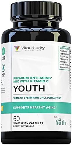 60 Servings 99% Pure Spermidine Supplement for Anti-Aging Longevity and Cell Support