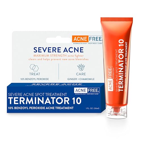 AcneFree Terminator 10 Spot Treatment, 10% Benzoyl Peroxide, 1 oz - Single Pack