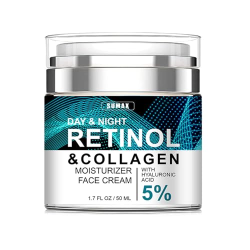 Advanced Retinol Collagen Cream with 5% Hyaluronic Acid for Anti-Aging Firming Skin