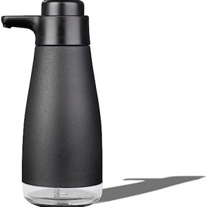 AIKE 15oz Matte Black Liquid Soap Dispenser for Dish and Hand Soap
