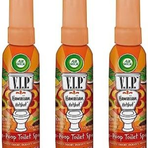 Air Wick V.I.P. Pre-Poop Spray, Hawaiian Hotshot, Travel Size, 3-Pack