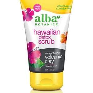 Alba Botanica Hawaiian Detox Scrub with Volcanic Clay, 4 Oz - Anti-Pollution