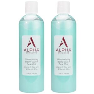 Alpha Skin Care Body Wash 2-Pack | Anti-Aging AHA, Aloe Vera & Vitamin E