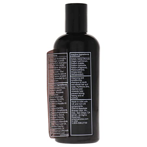 American Crew Anti-Dandruff Shampoo for Men, 3.3 Fl Oz - Image 2