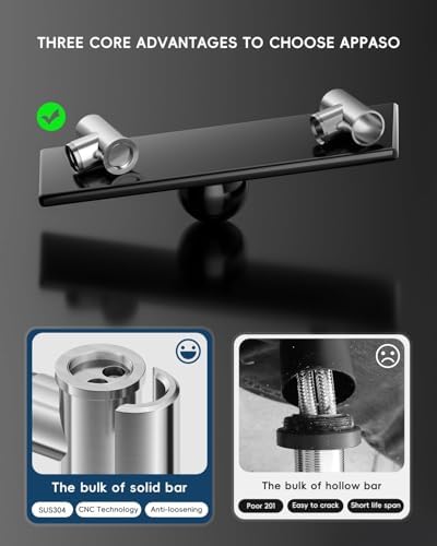 APPASO Brushed Nickel Pull Down Kitchen Faucet Single Handle with Integrated Soap Dispenser - Image 2