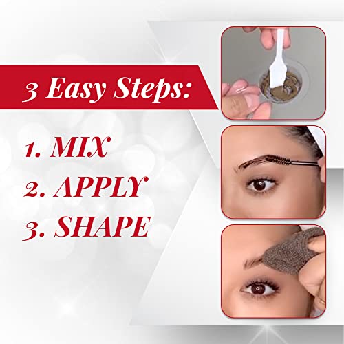 Ardell Light Brown Semi-Permanent Brow Tint Dye Kit - 1 Pack - Image 6