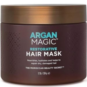 Argan Magic Hair Mask - Protein-Rich, Hydrating, Restorative, Paraben-Free, 12 oz