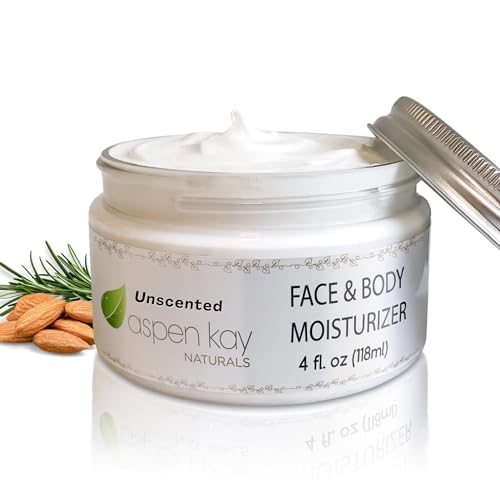 Aspen Kay Naturals Unscented Moisturizer for Dry Sensitive Skin, 4 Fl Oz