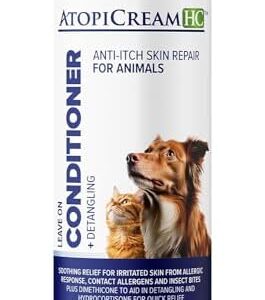 AtopiCream HC 1% Hydrocortisone Leave-in Conditioner for Dogs, 8 oz Itch Relief