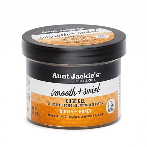 Aunt Jackie's Braid + Twist Smooth + Swirl Edge Gel, 4oz, Extra Firm Hold