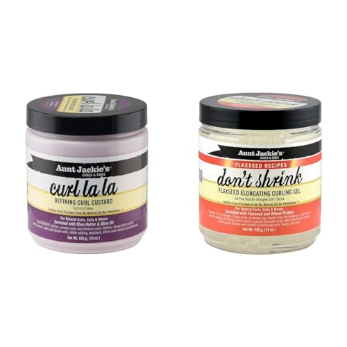 Aunt Jackie's Curl La La Custard & Flaxseed Gel for Natural Curls 15 oz