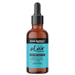 Aunt Jackie's Hair & Scalp Oil with Biotin, Rosemary & Mint, 2 oz