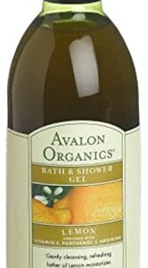 Avalon Organics Lemon Refreshing Bath and Shower Gel 12 oz Pack of 3