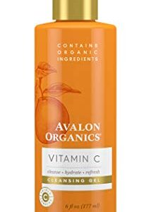 Avalon Organics Vitamin C Facial Cleansing Gel 6 Oz Gentle Formula
