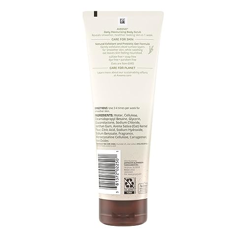 Aveeno Daily Moisturizing Body Wash 18oz and Gentle Exfoliating Scrub 8oz Bundle - Image 4