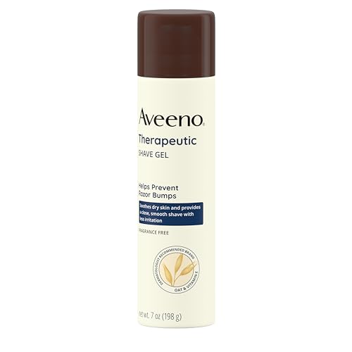 Aveeno Fragrance-Free Shave Gel with Oat & Vitamin E 7 oz Prevents Razor Bumps - Image 7