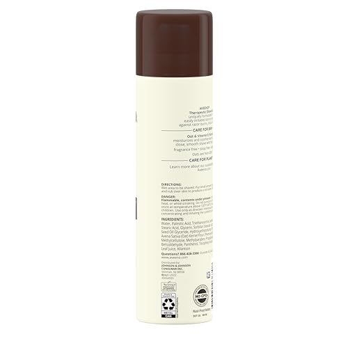 Aveeno Fragrance-Free Shave Gel with Oat & Vitamin E 7 oz Prevents Razor Bumps - Image 8