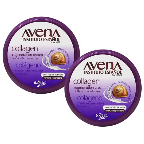 Avena Collagen Regeneration Cream, 2-Pack, 6.8 Fl Oz Jars, Softens & Repairs