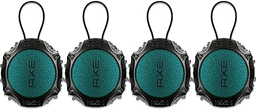 Axe 4-Pack Men's Body Detailer Shower Tools for Exfoliating and Cleansing