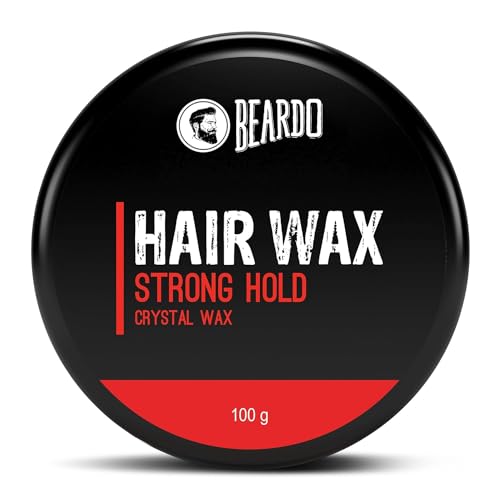 B-ea:rdo Stronghold Hair Wax for Men, 100g with Aloe Vera & Castor Oil