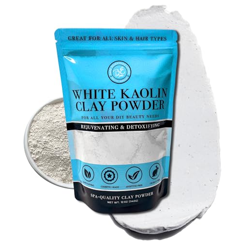 Bare Essentials Living 12oz Natural White Kaolin Clay for DIY Spa & Gardening