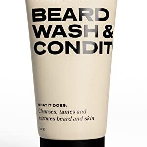 Gentle Beard Wash and Conditioner 5 oz for Men Argan Tea Tree Oil Infused