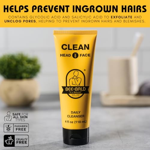Bee Bald CLEAN Daily Cleanser for Face & Head, 4 oz - Image 4