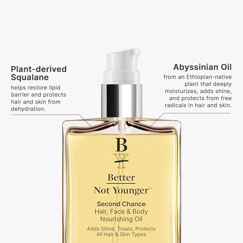 Better Not Younger Nourishing Oil for Hair, Face & Body - Omega 3-6, Abyssinian - Image 5