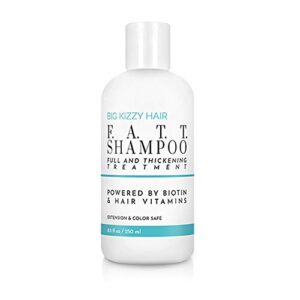 Big Kizzy F.A.T.T. Biotin Shampoo for Extensions & Thin Hair, 8.5oz, New