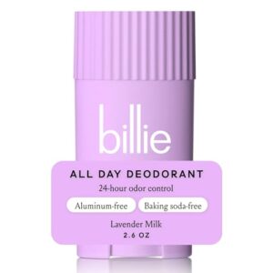 Billie All Day Women's Deodorant, Lavender Milk, 2.6 Oz, Aluminum-Free, 24 Hour Control