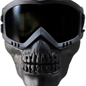 Birdz Skullbird Black ATV Motorcycle Goggles Comfortable Padded Mask