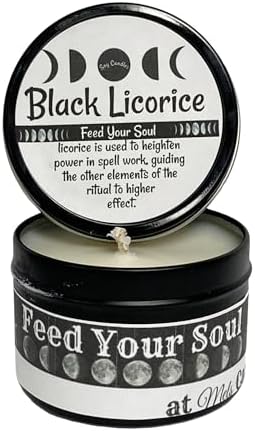 Black Licorice 4oz Handmade Soy Candle Tin